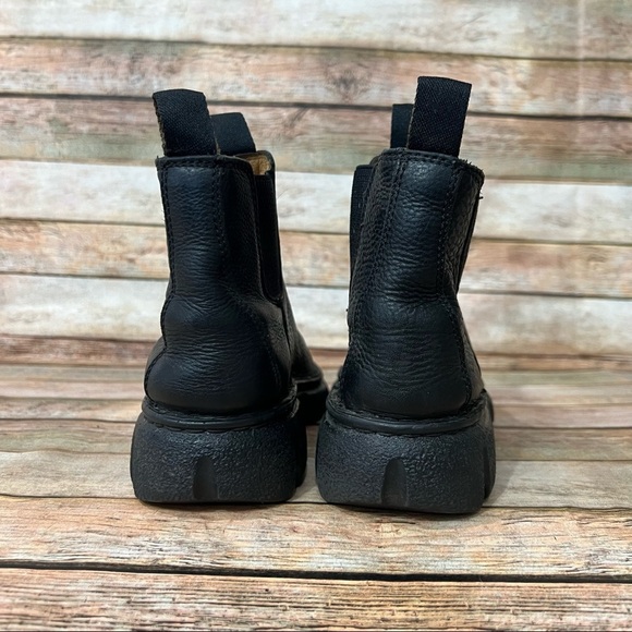 Double H Black Leather Ankle Boots - Picture 6 of 8